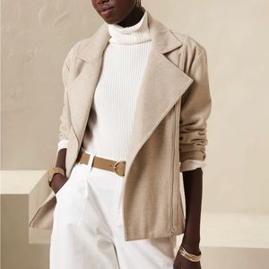 Herringbone Moto Jacket NWT